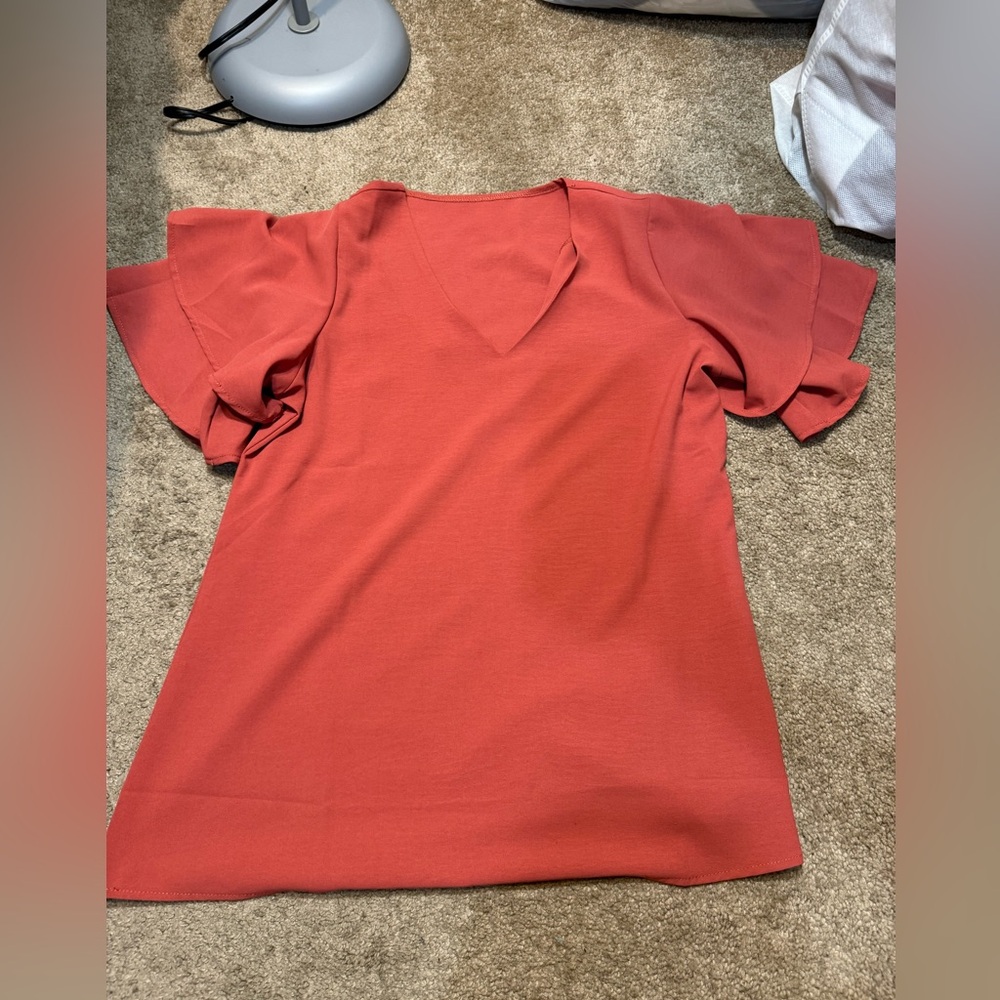 Red blouse